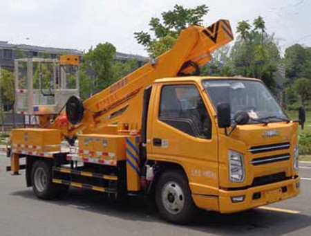 國六14米藍牌伸縮式高空作業(yè)車(chē)