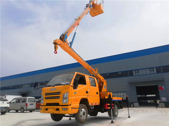 藍牌國六江鈴13米高空作業(yè)車(chē)