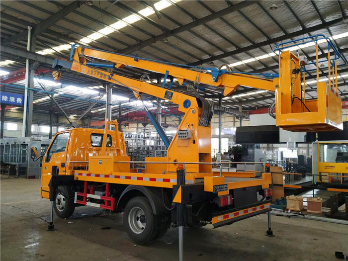 藍牌國六江鈴13米高空作業(yè)車(chē)