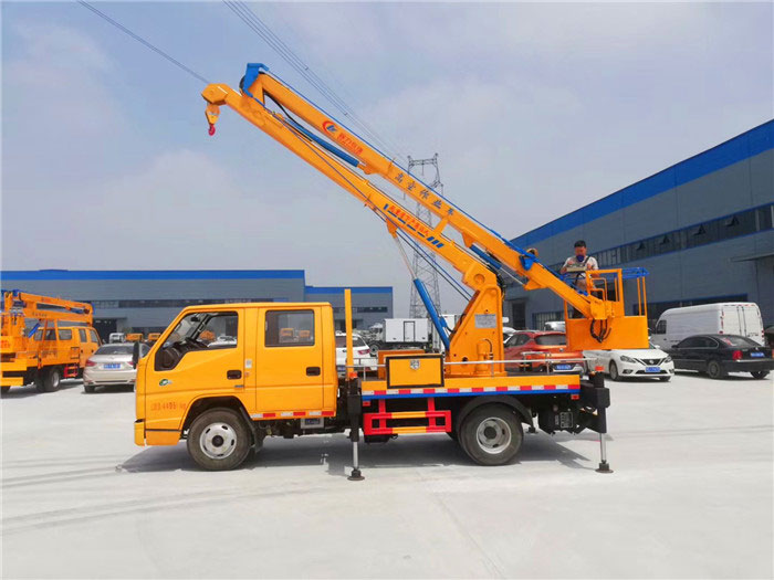 藍牌國六江鈴13米高空作業(yè)車(chē)