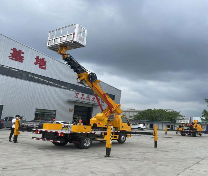 江鈴順達國六25米27米藍牌伸縮臂高空作業(yè)車(chē)
