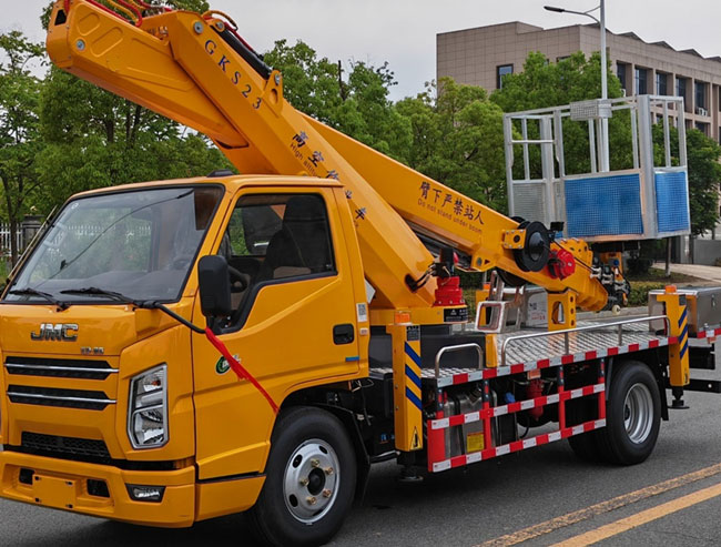 定制藍牌江鈴順達23米高空作業(yè)車(chē)