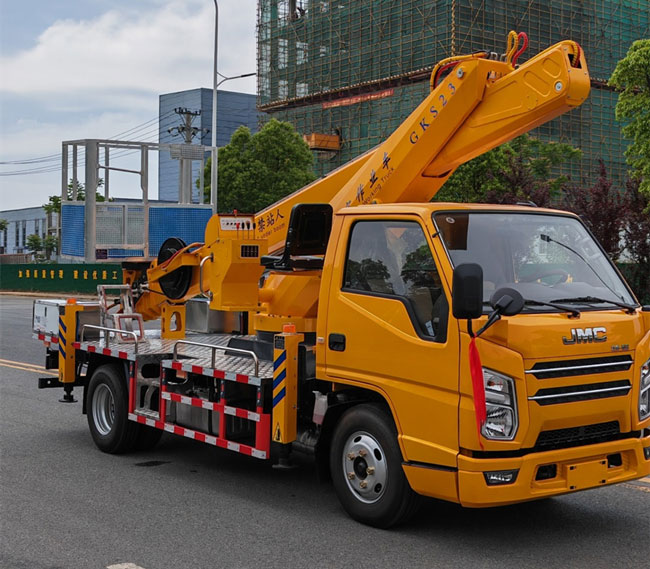 定制藍牌江鈴順達23米高空作業(yè)車(chē)
