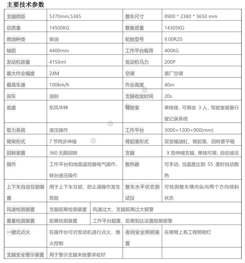 東風(fēng)40米高空作業(yè)車(chē)