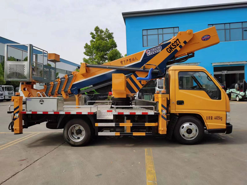 藍牌27米直臂伸縮式高空作業(yè)車(chē)-CL5042JGKA6DS